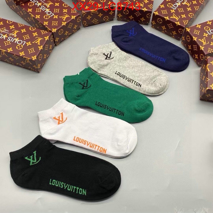 Sock-LV aaaaa+ replica designer ID: LC8743 $: 29USD