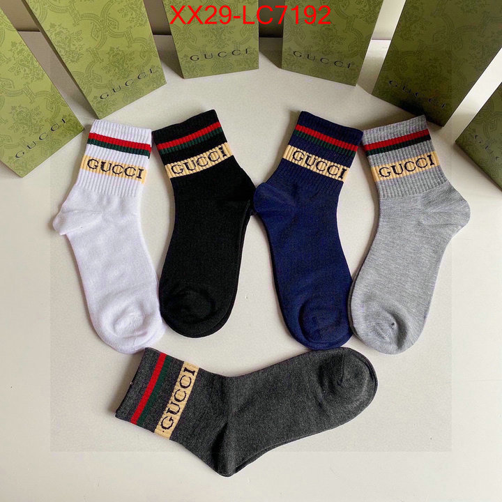 Sock-Gucci where to buy replicas ID: LC7192 $: 29USD