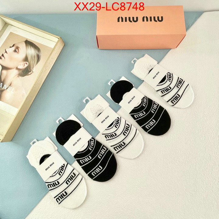 Sock-Miu Miu outlet sale store ID: LC8748 $: 29USD