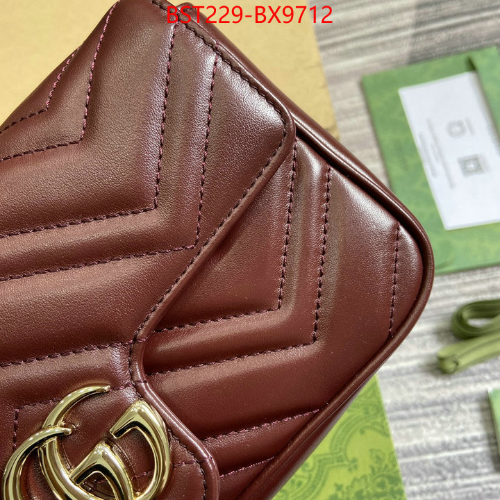 Gucci Bags(TOP)-Marmont what is a counter quality ID: BX9712 $: 229USD,