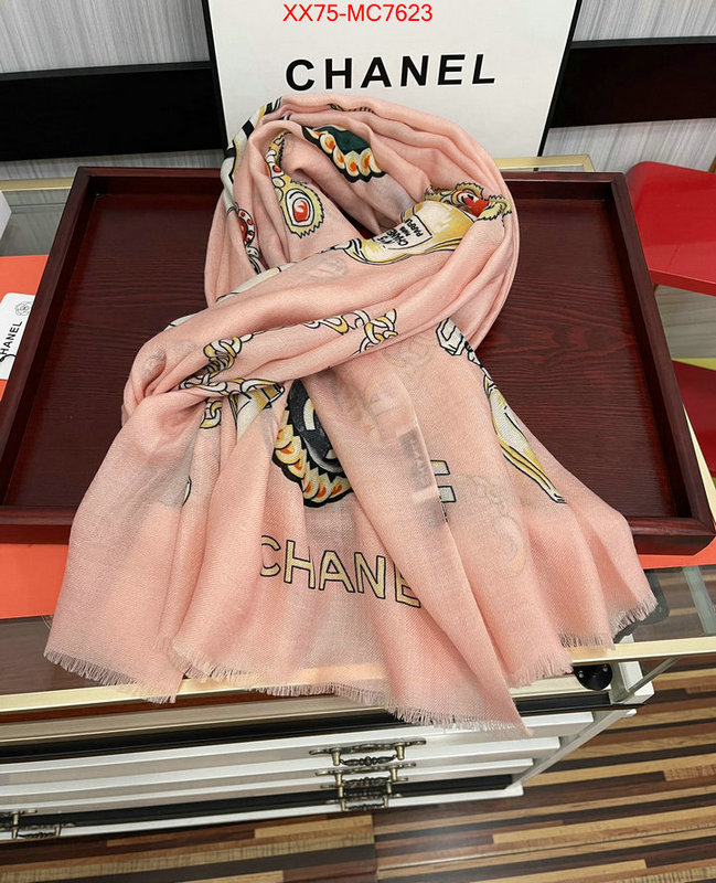 Scarf-Chanel replica for cheap ID: MC7623 $: 75USD