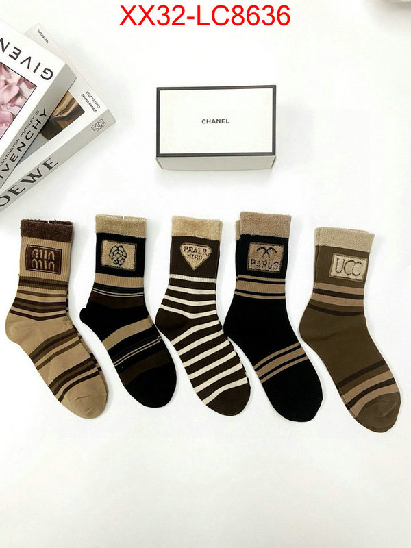 Sock-Chanel fake cheap best online ID: LC8636 $: 32USD