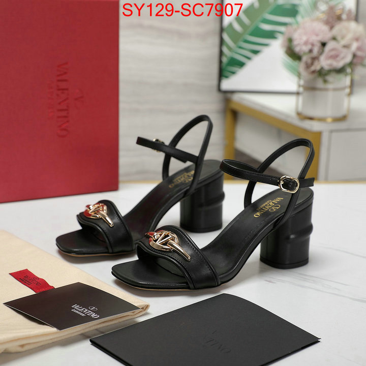 Women Shoes-Valentino designer high replica ID: SC7907 $: 129USD