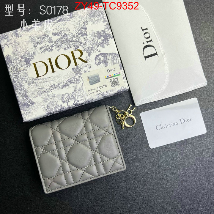 Dior Bags(4A)-Wallet- replica shop ID: TC9352 $: 49USD,