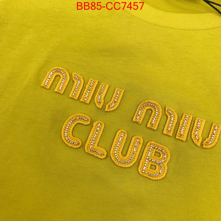 Clothing-MIU MIU replica wholesale ID: CC7457 $: 85USD