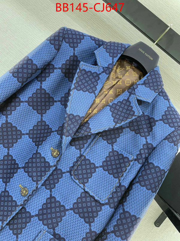 Clothing-LV outlet 1:1 replica ID: CJ647 $: 145USD