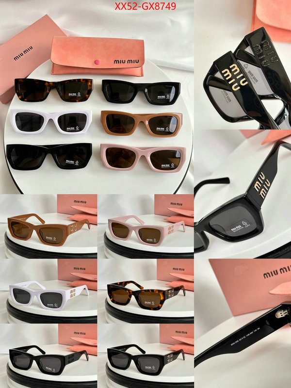 Glasses-Miu Miu perfect replica ID: GX8749 $: 52USD