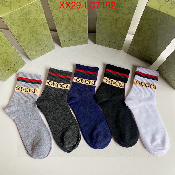 Sock-Gucci where to buy replicas ID: LC7192 $: 29USD