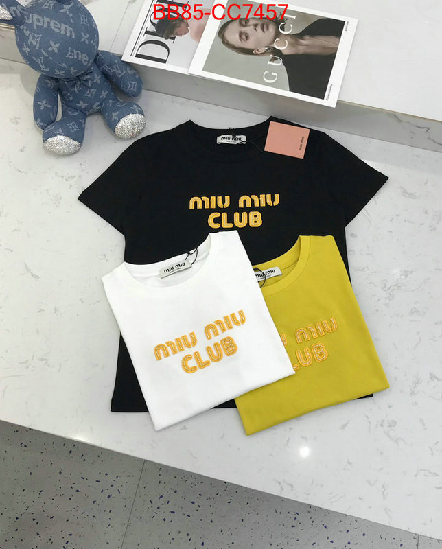 Clothing-MIU MIU replica wholesale ID: CC7457 $: 85USD