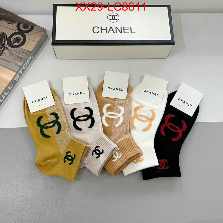 Sock-Chanel luxury fake ID: LC8611 $: 29USD