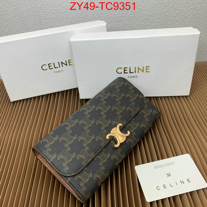 CELINE Bags(4A)-Wallet top quality replica ID: TC9351 $: 49USD,