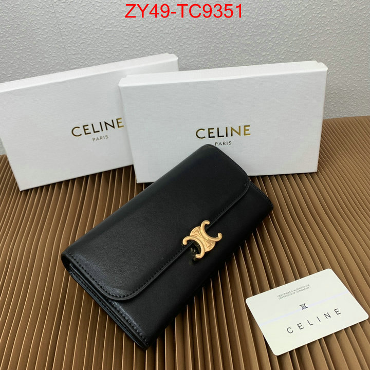 CELINE Bags(4A)-Wallet top quality replica ID: TC9351 $: 49USD,