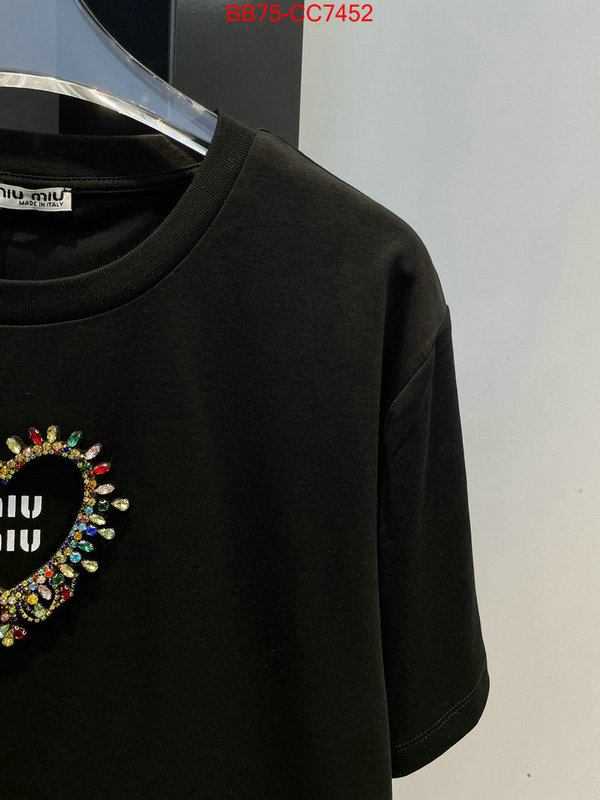 Clothing-MIU MIU wholesale designer shop ID: CC7452 $: 75USD