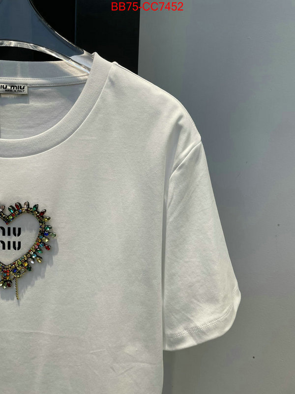 Clothing-MIU MIU wholesale designer shop ID: CC7452 $: 75USD