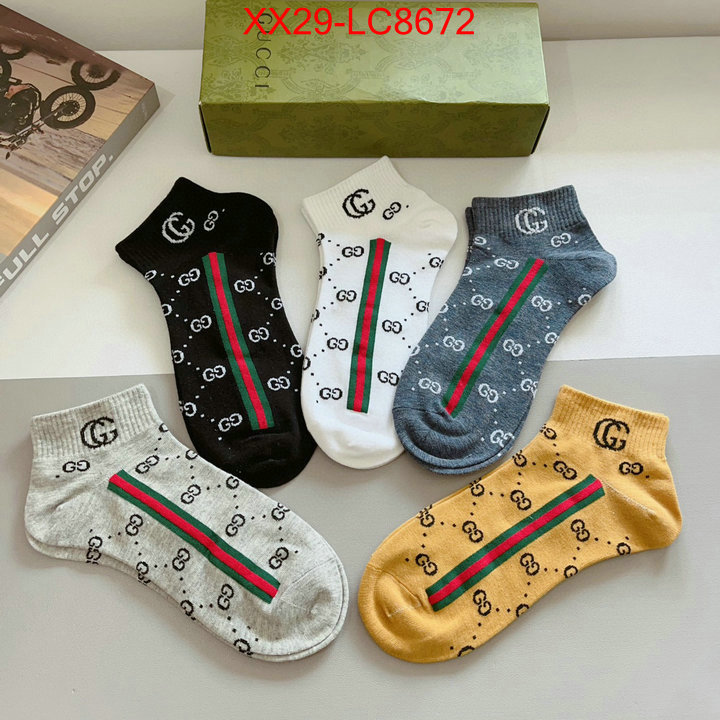 Sock-Gucci customize best quality replica ID: LC8672 $: 29USD