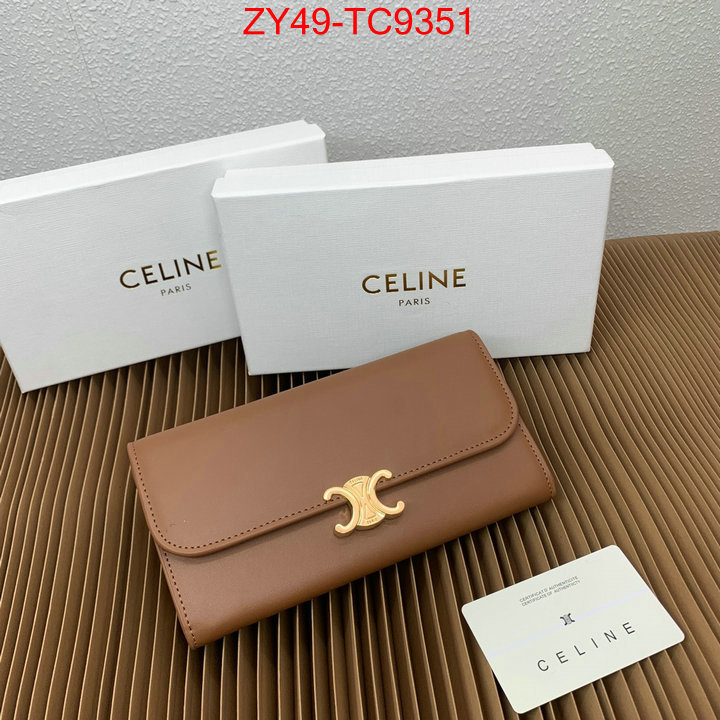 CELINE Bags(4A)-Wallet top quality replica ID: TC9351 $: 49USD,