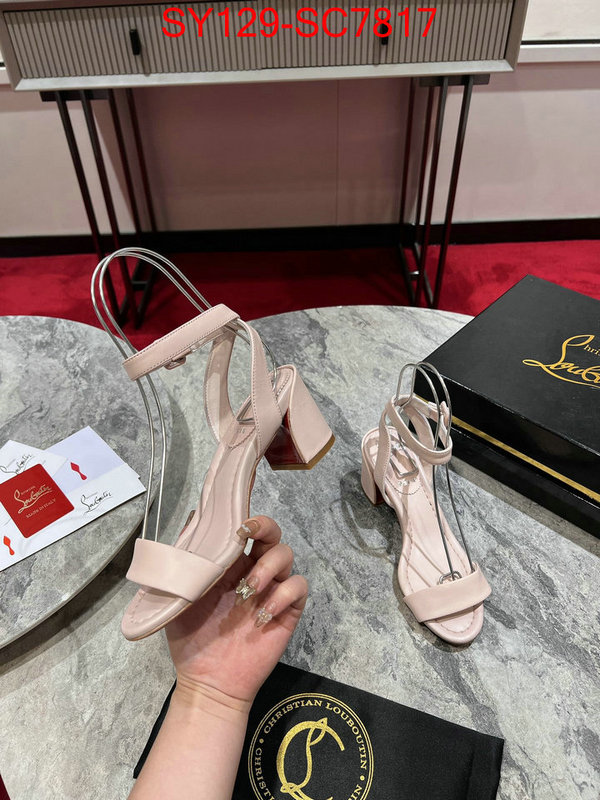 Women Shoes-Christian Louboutin top 1:1 replica ID: SC7817 $: 129USD