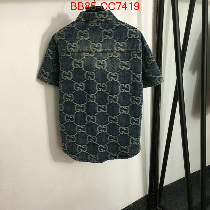 Clothing-Gucci best quality replica ID: CC7419 $: 85USD