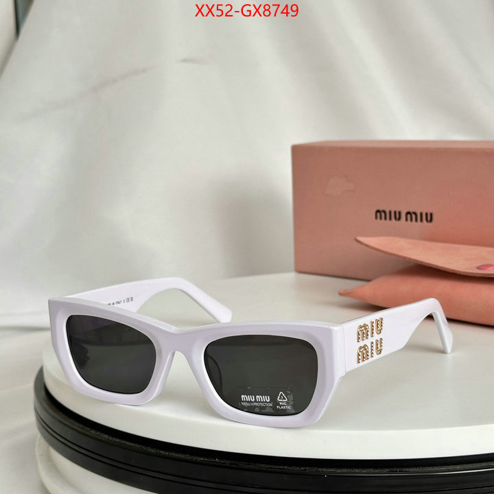 Glasses-Miu Miu perfect replica ID: GX8749 $: 52USD