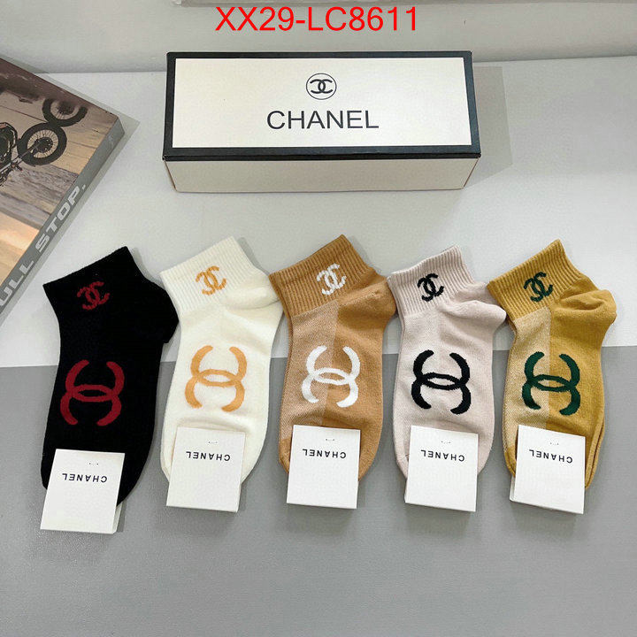 Sock-Chanel luxury fake ID: LC8611 $: 29USD