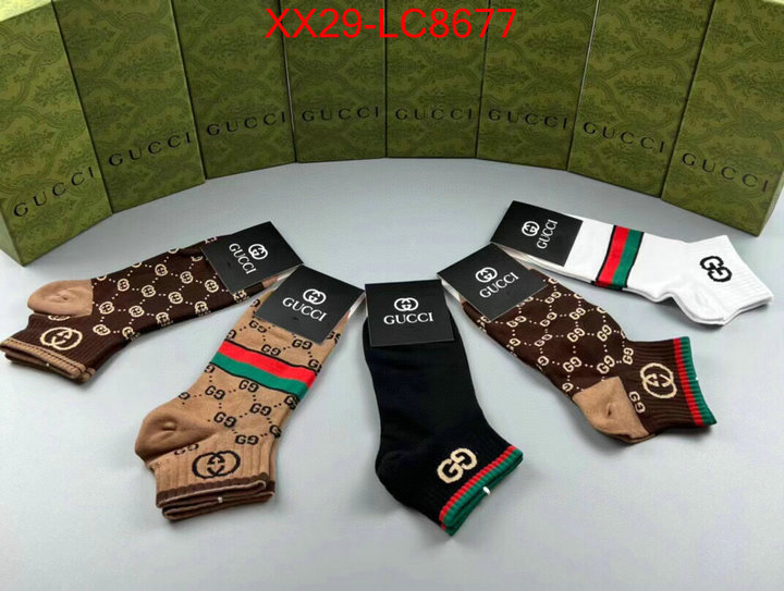 Sock-Gucci best quality fake ID: LC8677 $: 29USD