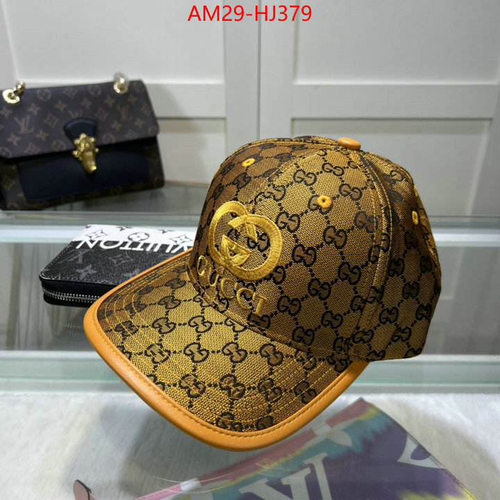 Cap(Hat)-Gucci buy cheap replica ID: HJ379 $: 29USD