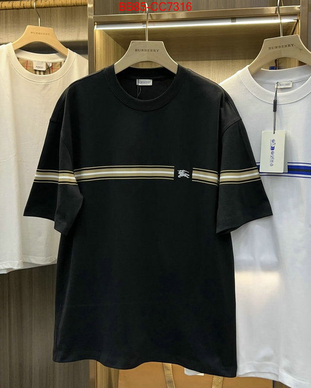 Clothing-Burberry buy best high-quality ID: CC7316 $: 85USD