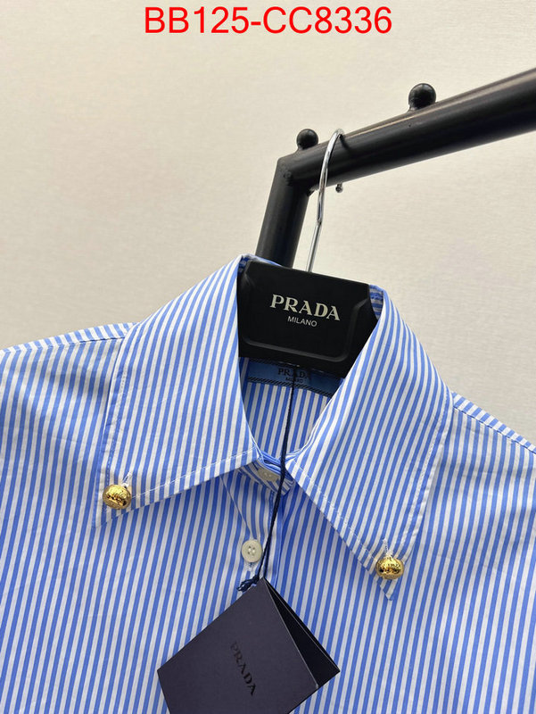 Clothing-Prada designer wholesale replica ID: CC8336 $: 125USD