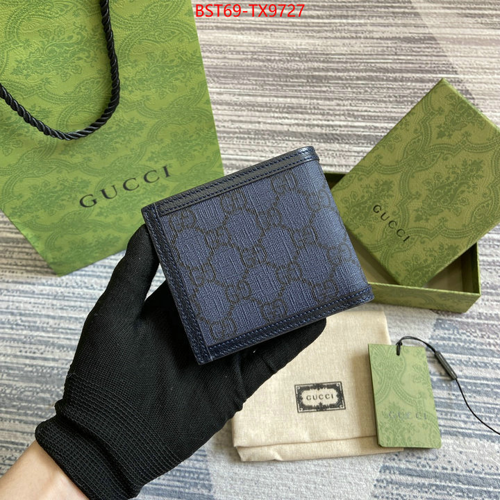 Gucci Bags(TOP)-Wallet- fake aaaaa ID: TX9727 $: 69USD,