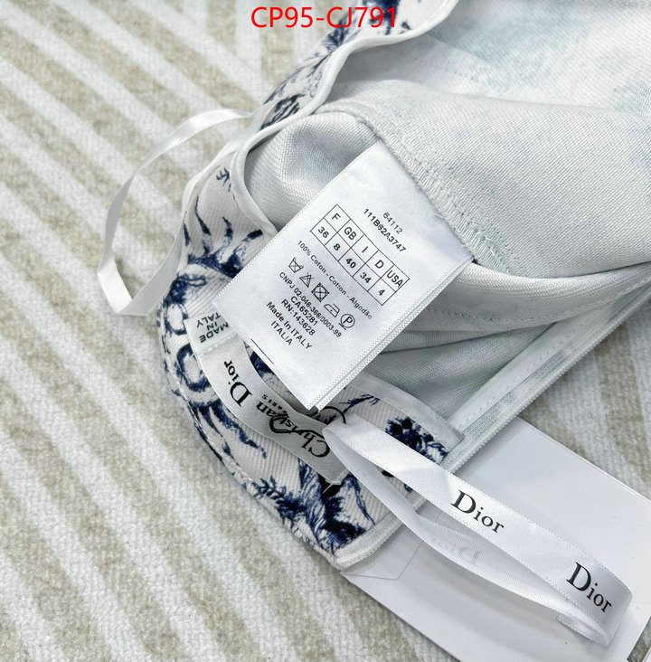 Clothing-Dior 1:1 clone ID: CJ791 $: 95USD