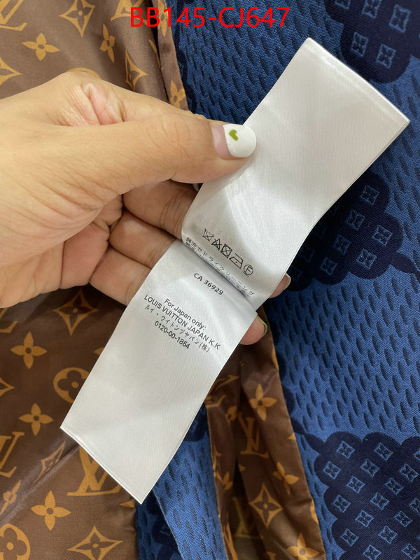 Clothing-LV outlet 1:1 replica ID: CJ647 $: 145USD