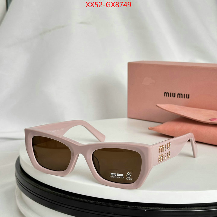 Glasses-Miu Miu perfect replica ID: GX8749 $: 52USD