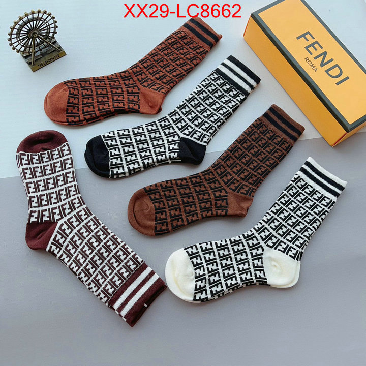 Sock-Fendi top fake designer ID: LC8662 $: 29USD