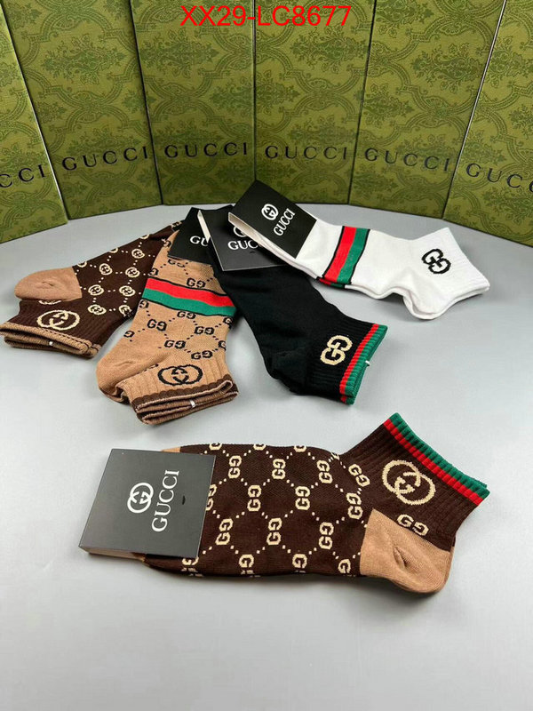 Sock-Gucci best quality fake ID: LC8677 $: 29USD