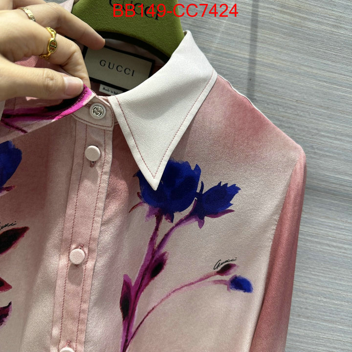 Clothing-Gucci what best designer replicas ID: CC7424 $: 149USD