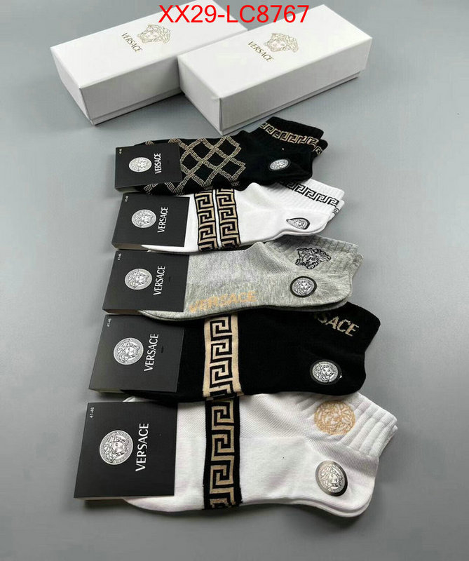 Sock-Versace designer replica ID: LC8767 $: 29USD