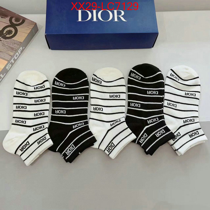 Sock-Dior top quality designer replica ID: LC7129 $: 29USD