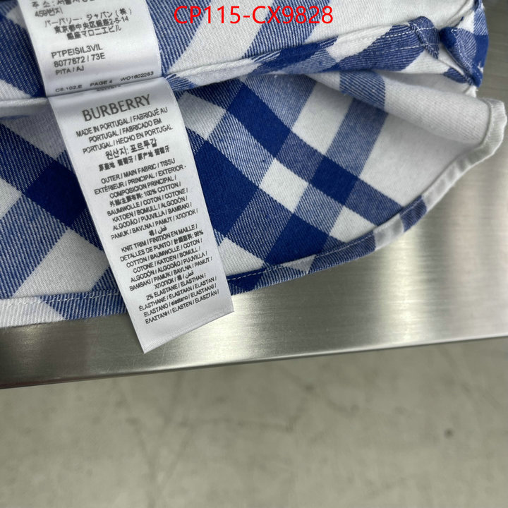 Clothing-Burberry best luxury replica ID: CX9828 $: 115USD