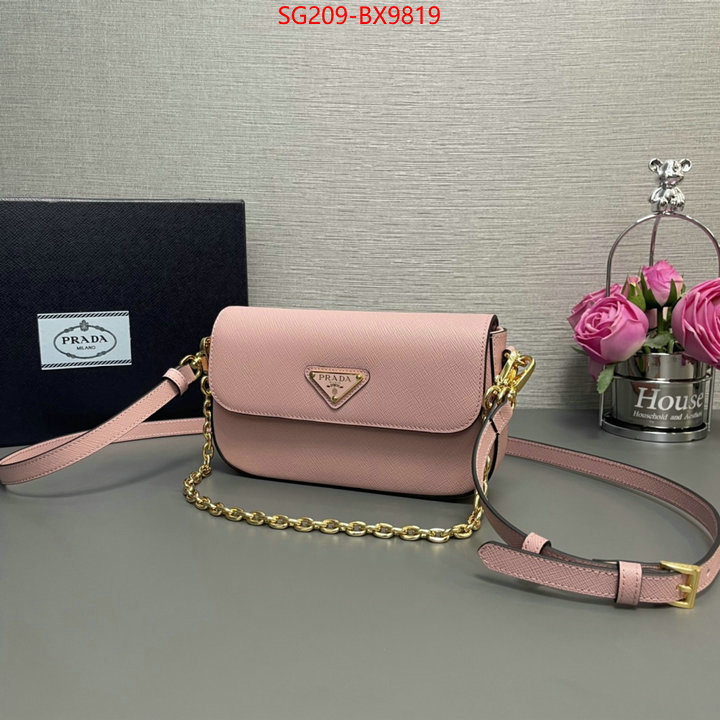 Prada Bags(TOP)-Crossbody- best wholesale replica ID: BX9819 $: 209USD,