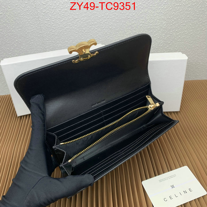 CELINE Bags(4A)-Wallet top quality replica ID: TC9351 $: 49USD,