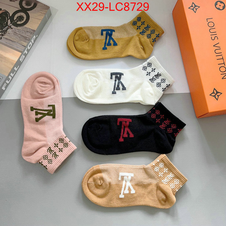 Sock-LV replica 2024 perfect luxury ID: LC8729 $: 29USD