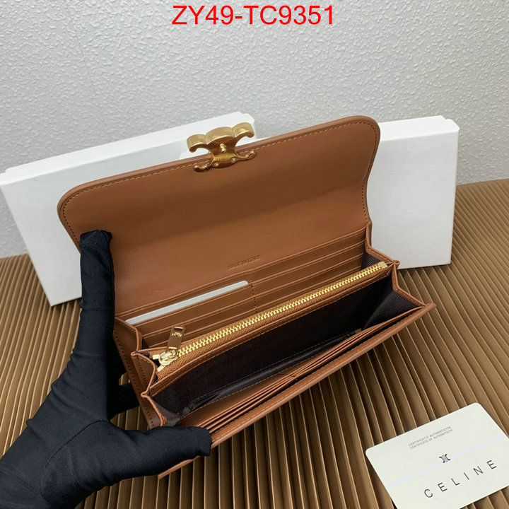 CELINE Bags(4A)-Wallet top quality replica ID: TC9351 $: 49USD,