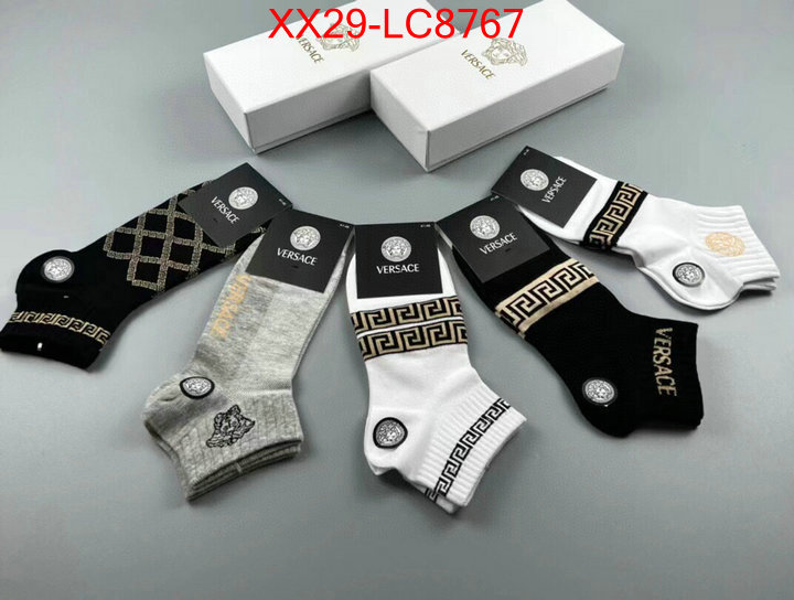 Sock-Versace designer replica ID: LC8767 $: 29USD
