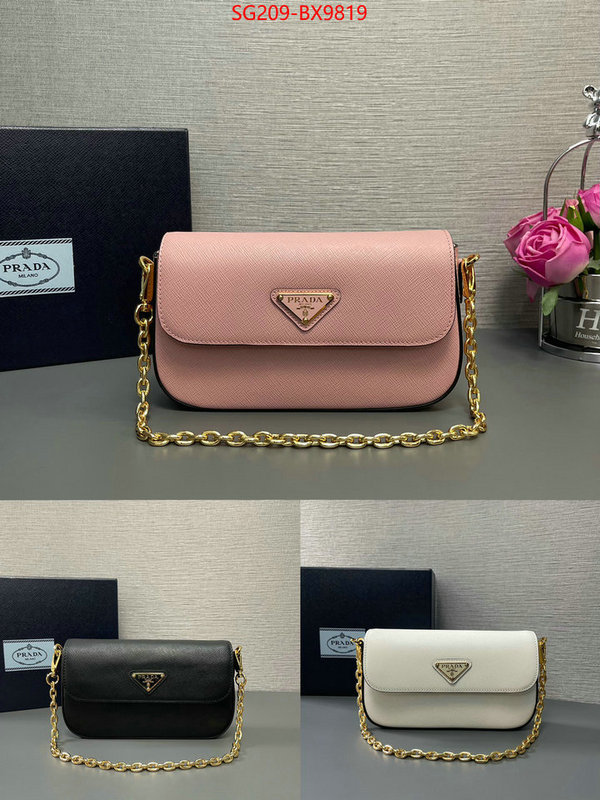 Prada Bags(TOP)-Crossbody- best wholesale replica ID: BX9819 $: 209USD,