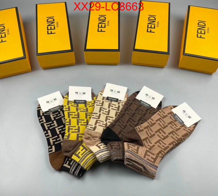 Sock-Fendi 2024 perfect replica designer ID: LC8663 $: 29USD