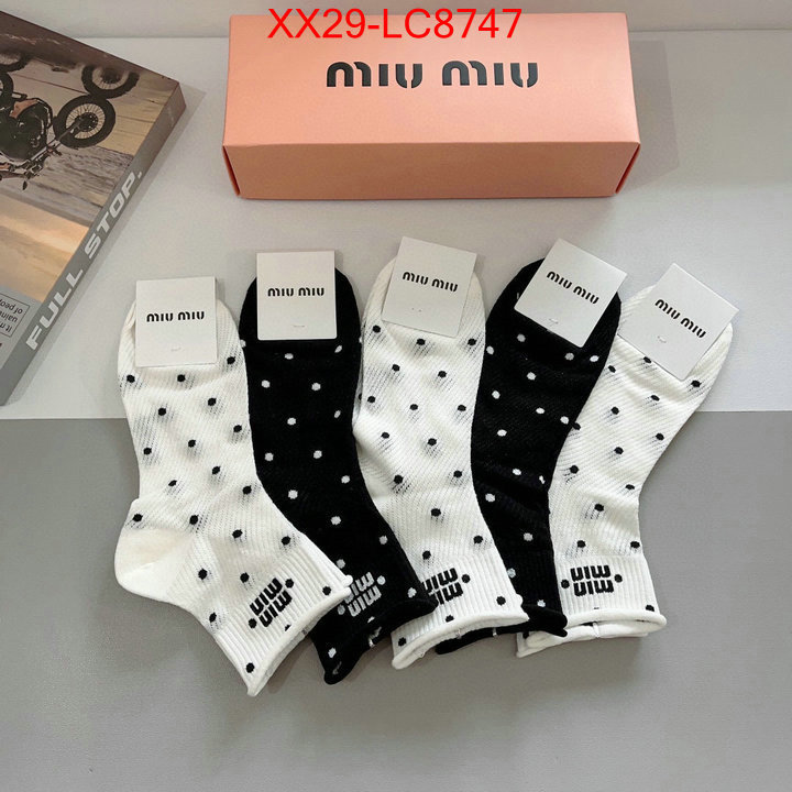Sock-Miu Miu shop the best high authentic quality replica ID: LC8747 $: 29USD
