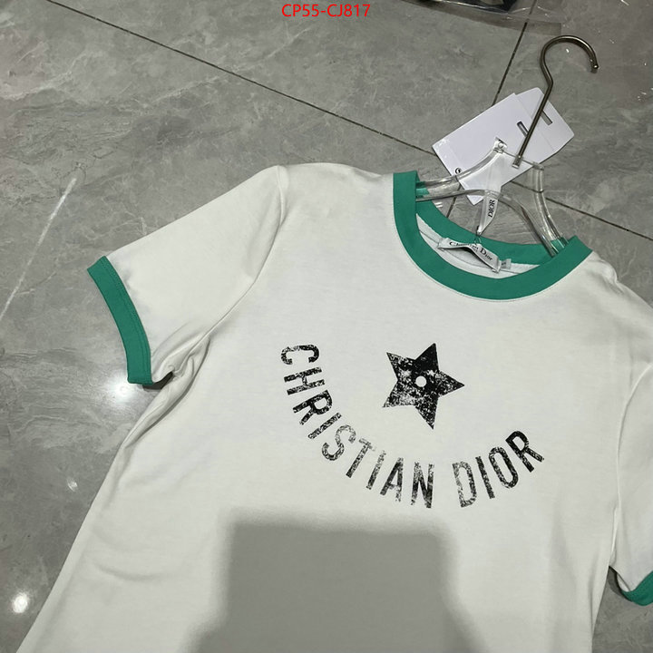 Clothing-Dior designer high replica ID: CJ817 $: 55USD