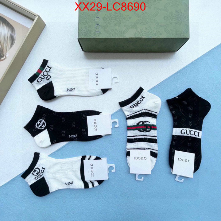 Sock-Gucci replica designer ID: LC8690 $: 29USD