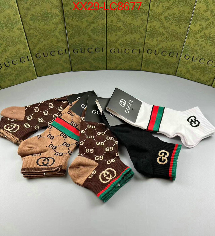 Sock-Gucci best quality fake ID: LC8677 $: 29USD