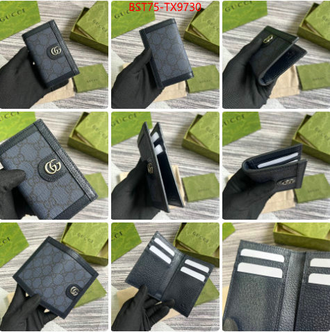 Gucci Bags(TOP)-Wallet- perfect ID: TX9730 $: 75USD,